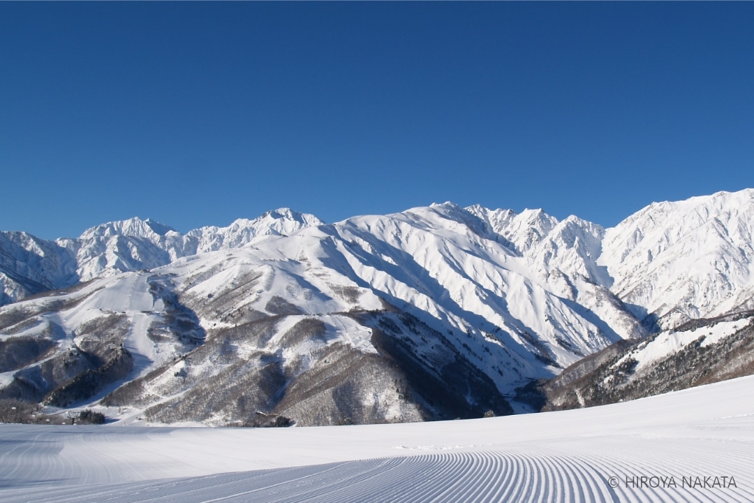 雪山の写真