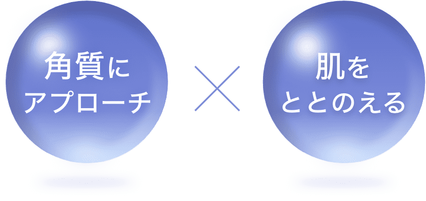 角質にアプローチ x 肌をととのえる