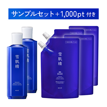 薬用雪肌精 ブライトニング エッセンス ローション　350mL ×2本 ＋ レフィル310mL×4点セット